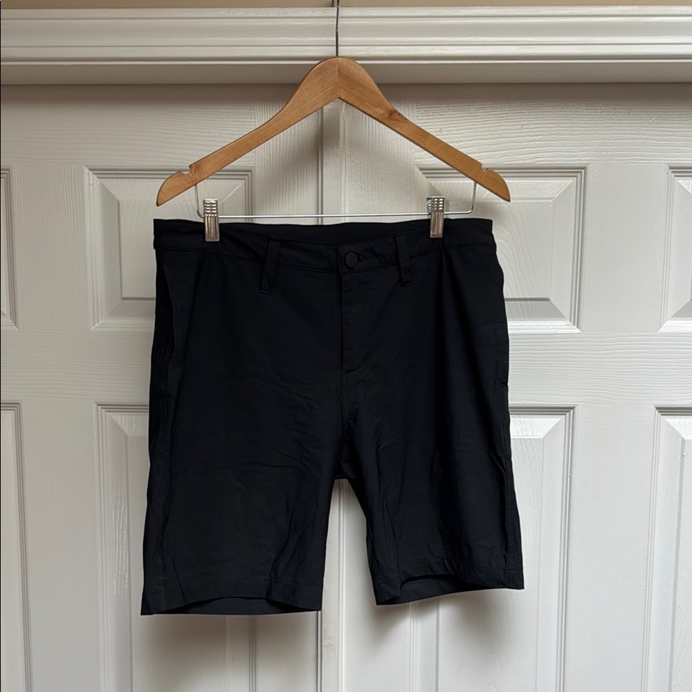 Zella Black Flat Front Shorts